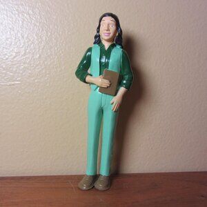 doll house dolls pretend play marvel education brunette Caucasian woman (W4242)